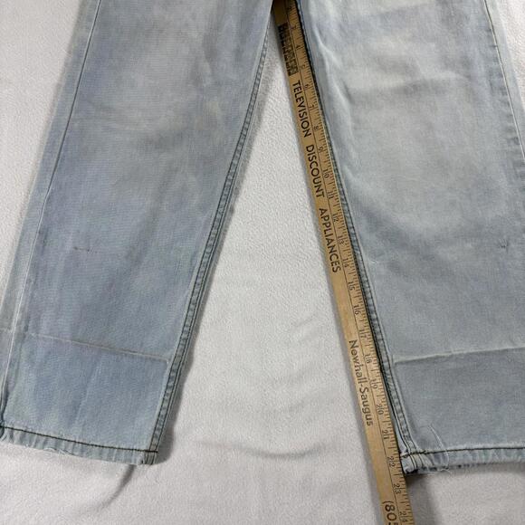 Wrangler Vintage Loose Fit Light Wash Jeans Youth 10 Husky 90s Denim Street Wear - Picture 2 of 9